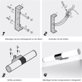 Miniatyrbilde 2 av 5: LED-speillampe 40 cm z16 W baderomsspeillampe, nøytral hvit, som veggbelysning for bad