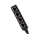 Miniatyrbilde 5 av 8: RJ45 Splitter Adapter 1 til 4 Port Jevn Overføring Utmerket Tilkobling Nettverkskabel Adapter