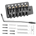 Miniatyrbillede 2 af 7: Tremolo-system med rulle enkelt lås vibrato bro hale stykke til ST guitar (sort)