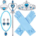Miniatyrbild 1 av 5: 9 delar prinsesskläder accessoarer prinsess smycken leksaker flicka