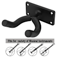 Miniatyrbild 8 av 8: Gitarr Väggfäste Hållare Hängare Stativ Set Kit med 5 Plektrum för Banjo Ukulele Bas
