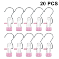 Miniatyrbild 1 av 5: 20 st Boot Hanger Clips, Tvättkrok Hängande klädnålar Rostfritt stål Galge Håll Clips för strumpor, handdukar, underkläder, hattar, halsdukar, handdukar, byxor