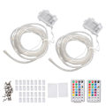 Miniatyrbilde 1 av 5: 2 stk Trampoline Kant LED Lys 16 Farger Vanntett Fjernkontroll Trampoline Lys for Natt