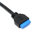 Pikkukuva 3 / 5: Sovitinkaapel 5Gpbs ABS USB3.0 SingleEnded naaras 20-pin 30mm datansiirtolinja