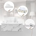 Miniatyrbild 3 av 5: Servettbehållare PU läder näsdukslåda rektangulär kosmetisk servettlåda, används för hemmakontorsbilsdekoration