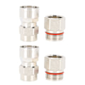 Miniatyrbillede 4 af 5: 2 stk. N-han stik RF koaksialadapter N-type stik kabelantenneadapter til 1/2'' radio