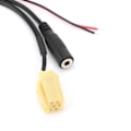 Miniatyrbillede 3 af 8: Bluetooth 5.0 AUX-kabeladapter med mikrofon håndfri udskiftning til Fiat 500/Grande Punto/Qubo/Fiorino
