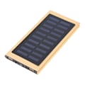 Miniatyrbillede 4 af 5: 10000mAh Dual USB Bærbar Hurtigopladning Sol Mobil Powerbank Metal Case DIY Kit Guld