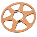Miniatyrbilde 5 av 5: 1/4 10,5 tommers tom spole i aluminiumlegering 6 hull universal åpning maskindel tom opptakspole for REVOX Studer