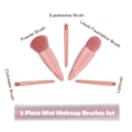 Miniatyrbillede 3 af 3: 5 stk. Mini Make Up Pensel Kunstig Fiber Bærbar Blød Komplet Funktion Rejse Kosmetisk Pensel Sæt