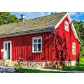 Miniatyrbild 4 av 5: Solcellsdriven falsk övervakning, elegant modern design säkerhetskamera för inom- och utomhusbruk, enkel installation &amp; ingen kabeldragning behövs