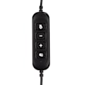Miniatyrbillede 6 af 8: H360‑USB‑3 Telefonheadset Sort Lydstyrkejustering Lydløs Enkeltsidet Øretelefon med USB-stik til Call Center
