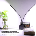 Miniatyrbillede 3 af 5: Dobbelt LED-lampe Justerbar Dobbelt Arm Lys til Akvarium Fisk Tan