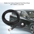 Miniatyrbillede 2 af 5: Mobil bilantenne magnetisk tagmontering base med 5 meter lang koaksialkabel UHF han