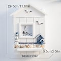 Miniatyrbilde 3 av 5: Nøkkelboks i tre, veggmontert, praktisk og praktisk nøkkelholder, oppbevaringsboks, skap