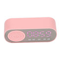 Miniatyrbild 4 av 5: Väckarklocka Bluetooth-högtalare HIFI LED-spegelskärm Micro USB-laddning FM-radio Digital klocka för läsning Resor