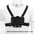 Miniatyrbillede 6 af 8: Udendørs Live Mobiltelefon Brystrem Brystmontering Sele Chesty Rem til DJI Osmo Action