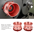 Miniatyrbilde 8 av 8: 1/4 10 Tommer Åpner Polert Aluminiumslegering Universal Lasteenhet NAB Hub Adapter for Studer ReVox B67 for Akai 1 Par Rose Gull