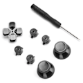 Miniatyrbild 5 av 5: Spelkontroll Aluminiumlegering Knappar Tumstock Set Reservdelar för PS4