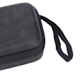 Miniatyrbillede 3 af 8: Guitar Pick Bag Set Celluloid Picks Opbevaringspose Holder Etui PU Læder til Instrument Tilbehør Sort