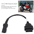 Miniatyrbilde 3 av 3: 4-pinners til OBD2 diagnostisk adapterkontakt for DUCATI Panigale passer til Multistrada 1200 2010‑2014
