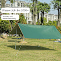 Miniatyrbild 5 av 6: Kompakt Utomhusskydd, Portabel och Lättviktig Multifunktionell Regnskydd för Camping och Resor, 100% Vattentät, Vindskydd, 3*4M