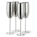 Champagneglas i rostfritt stål Champagne- och Proseccoglas - Silver