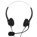 Miniatyrbillede 2 af 5: Callcenter-headset 3,5 mm computertelefon-headset med mikrofon til webseminarer, kontor, callcenter og erhverv