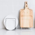 Miniatyrbild 4 av 5: Platshållare Organizer som Sparar Utrymme, Kraftiga Disktorkställ i Kolstål för Skåp som Maximerar Köksutrymmet med Fristående Design
