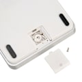 Miniatyrbillede 5 af 8: Kalkulator Solcelledrevet Batteridrevet Transparent Store Taster LCD Display Kontor Kalkulator Hvid