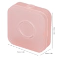 Miniatyrbillede 6 af 8: 5 stk. Transparent Pink Makeup Puff Opbevaringsboks Bærbar Støvfri Åndbar Pudder Puff Beholder Holder
