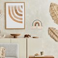 Miniatyrbild 3 av 7: Regnbågsväggdekoration handvävd tofsgardin makramé regnbågsdekoration konstdekoration barnrumsregnbågshänge väggdekoration regnbåge