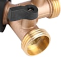 Miniatyrbilde 5 av 5: Messing vannkranadapter 2-veis Y-form 3/4 slangekobling Hagevanning (europeisk standard)