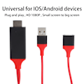 Pikkukuva 4 / 8: 1080p TypeC-liitäntä matkapuhelimesta HD-multimedia-liitäntäkaapeli USB-sovitin IOs Androidille (punainen)