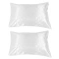 Pikkukuva 1 / 5: 2 kpl 75 x 150D satiinipäällinen pehmeä tyynyliina kirjekuorella suljettu vuodevaatteet