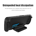 Miniatyrbillede 3 af 5: Stativfod kompatibel med Steam Deck Dock med skridsikker silikonepude kompatibel med Switch/Switch OLED/Switch Lite og smartphones