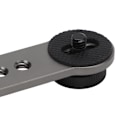 Miniatyrbild 4 av 8: Trippel kallskoförlängningsfäste i aluminiumlegering, mikrofonstativfästeadapter för stativ, monopod, stabilisator, mörkgrå