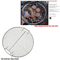 Miniatyrbillede 4 af 5: Grillrist i rustfrit stål til runde grill