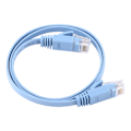 Miniatyrbilde 1 av 5: RJ45 CAT6 Ethernet nettverkskabel Flat LAN-kabel UTP Patch-ruterkabler 1000M Blå 0,5 meter