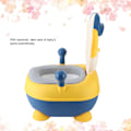 Miniatyrbillede 3 af 6: Tegneserie Abeformet Børne Pottetræning Sæder Bærbare Baby Toilet Badeværelse Forsyning Gul