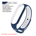 Pikkukuva 1 / 5: Silikonirannekoru rannekkeen vaihto Xiaomi Mi Band 5:lle Säädettävä ranneke Xiaomi Mi Band 5 NFC:lle
