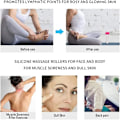 Miniatyrbild 3 av 5: Bärbar & Trendig Massagerulle, Ergonomisk Design Manuell Verktyg för Smal & Hälsosam Smärtlindring Efter Träning, Kylande Ansiktsbehandling för Djupvävnadsbehandling