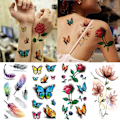 Miniatyrbild 4 av 5: Lättapplicerade Tatueringar för Kvinnor, Passande Tillfällen Livfulla Verklighetstrogna Mönster Blomkollektion Tatueringar