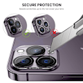 Pikkukuva 2 / 4: Karkaistu lasi, läpinäkyvä kameran suojus iPhone 14 Pro -puhelimelle
