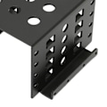 Miniatyrbild 4 av 8: 2,5-tums HDD-monteringsställ i aluminiumlegering, ihålig design, hög hårdhet, 2,5-tums hårddiskbur för 2,5-tums IDE HDD SSD, svart