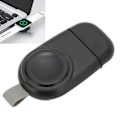 Miniatyrbillede 1 af 8: Se trådløs oplader Stærk magnetisk adsorption Lille bærbar trådløs opladningsstation til IOS Watch Sort
