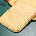 Miniatyrbilde 3 av 5: Plastbrett i eikemønster, brett for husholdningstekopper, hveteplate