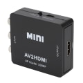 Miniatyrbild 2 av 5: 1080P USB-driven AV till HDMI HD-videokonverterare för digitalboxar DVd VCD-spelkonsoler (svart)