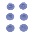 Miniatyrbilde 8 av 8: 3D Joystick-knappdeksel 6 i 1 Forhindrer glipp, erstatnings-tommelgrep for PS5 Elite-kontroller Blå