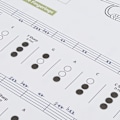 Miniatyrbild 3 av 8: Trumpet Chord Chart Fingering Note Music Instrument Reference Guide för Hem KlassLarge